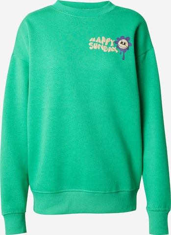Sublevel Sweatshirt i grön: framsida