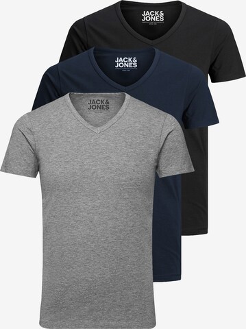 JACK & JONES T-Shirt 'JJV-Neck' in Blau: predná strana