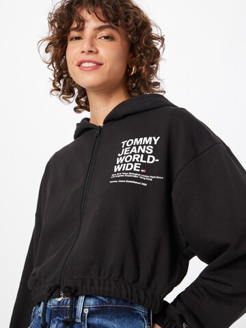 Tommy Jeans Sweatjacke in Schwarz