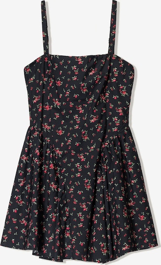 Bershka Ljetna haljina u zelena / crvena / crna / bijela, Pregled proizvoda