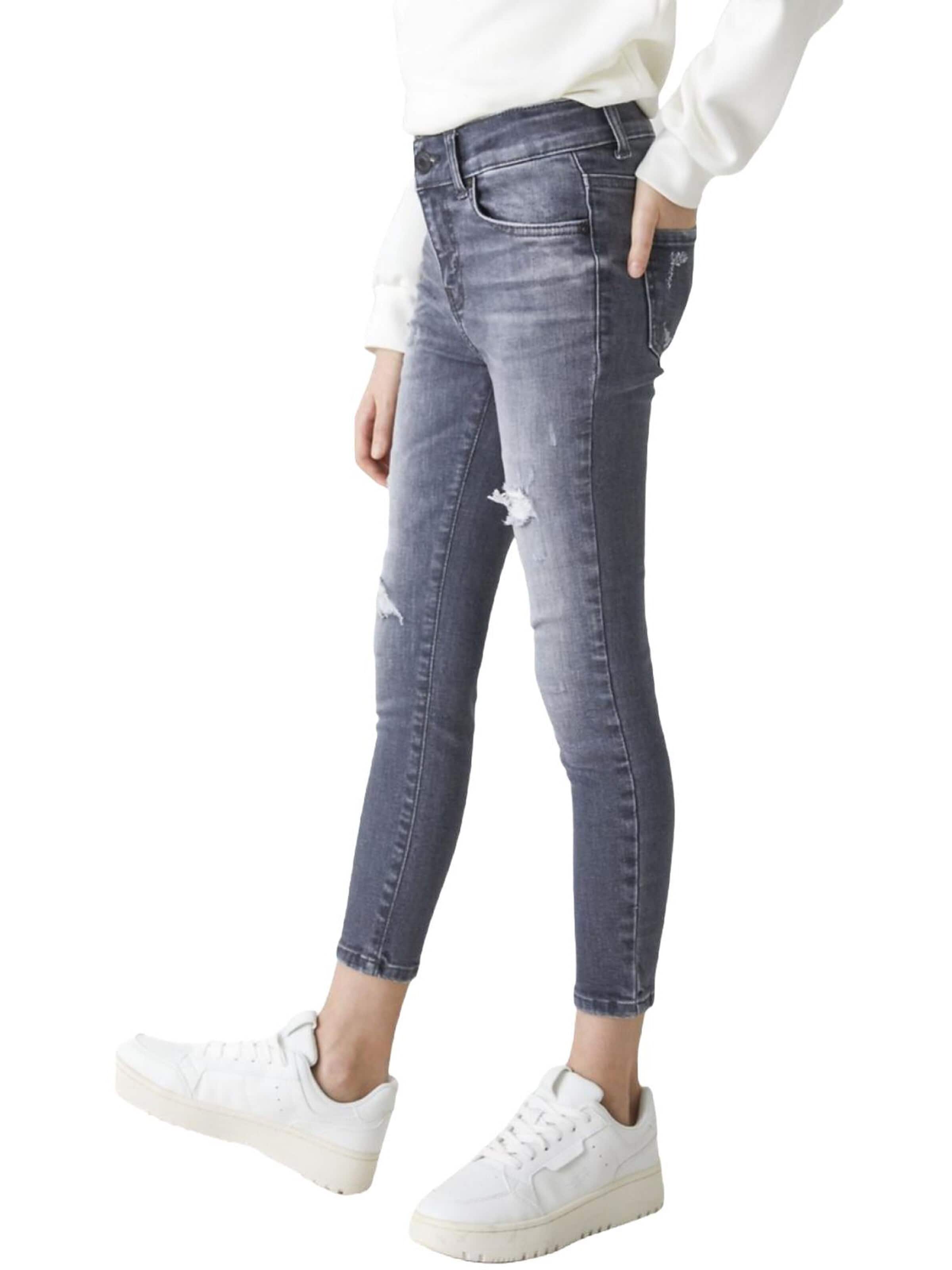 regular Jeans 'LTB Jeans Baby Girl Lonia G Mid Waist Asymmetrische Jeanshose' di LTB Jeans in grigio