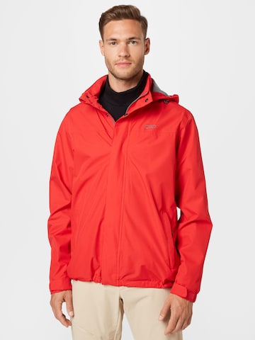 Veste outdoor CMP en rouge : devant