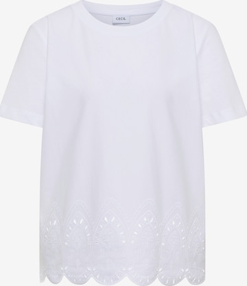 CECIL T-Shirt in Weiß: Vorderseite