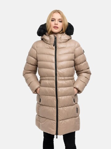 NAVAHOO Wintermantel in Beige: voorkant