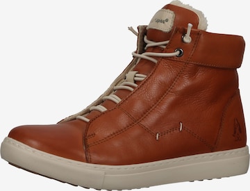 HUSH PUPPIES High-Top Sneakers in Brown: front
