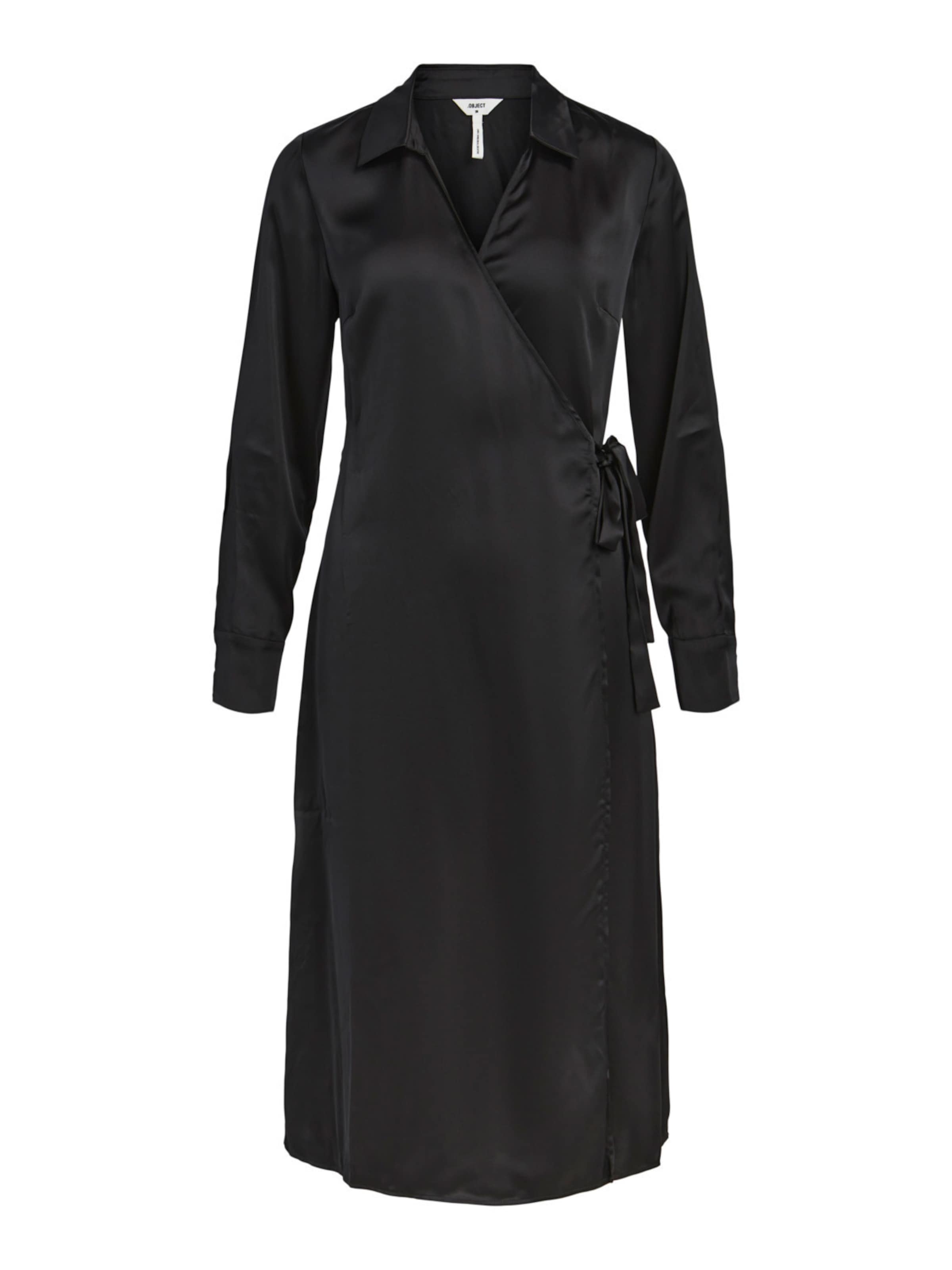OBJECT Платье-рубашка 'Tania' в Черный: спереди