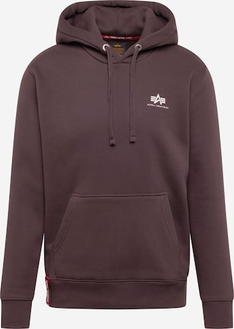 ALPHA INDUSTRIES Regular Fit Sweatshirt i brun: forside