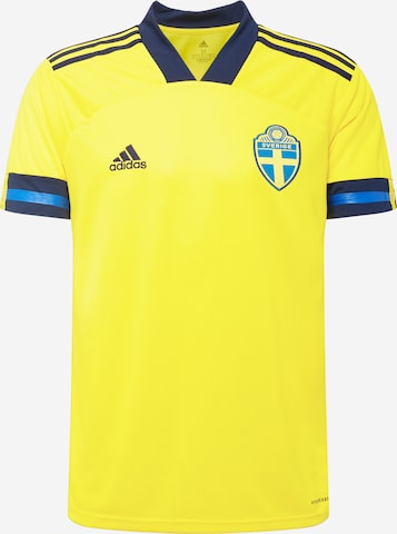 Maglia trikot 'Schweden Home EM 2020' di ADIDAS PERFORMANCE in giallo: frontale