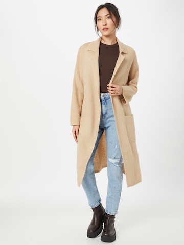 UNITED COLORS OF BENETTON Lang cardigan i beige: forside