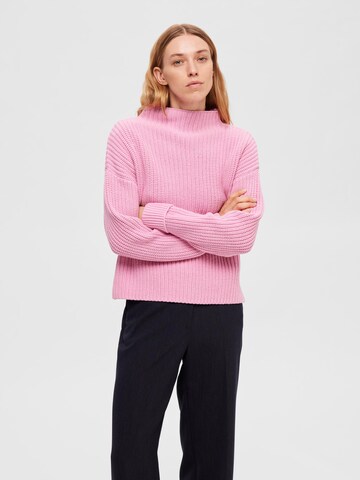 SELECTED FEMME Neulepaita 'SLFSelma' värissä vaaleanpunainen