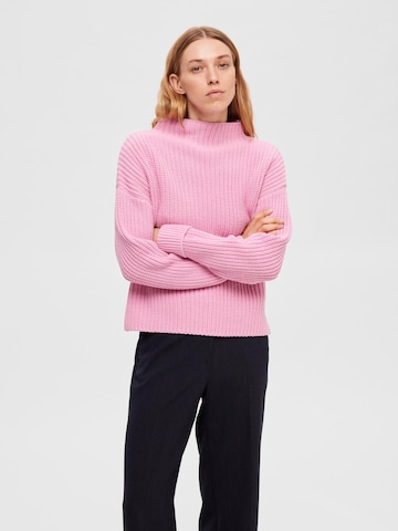 Pull-over 'Selma' SELECTED FEMME en rose