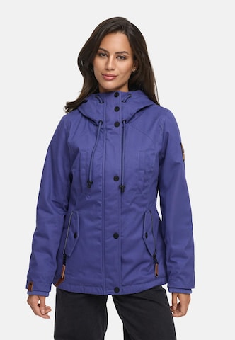 MARIKOO Winterparka 'Bikoo' in Lila: voorkant