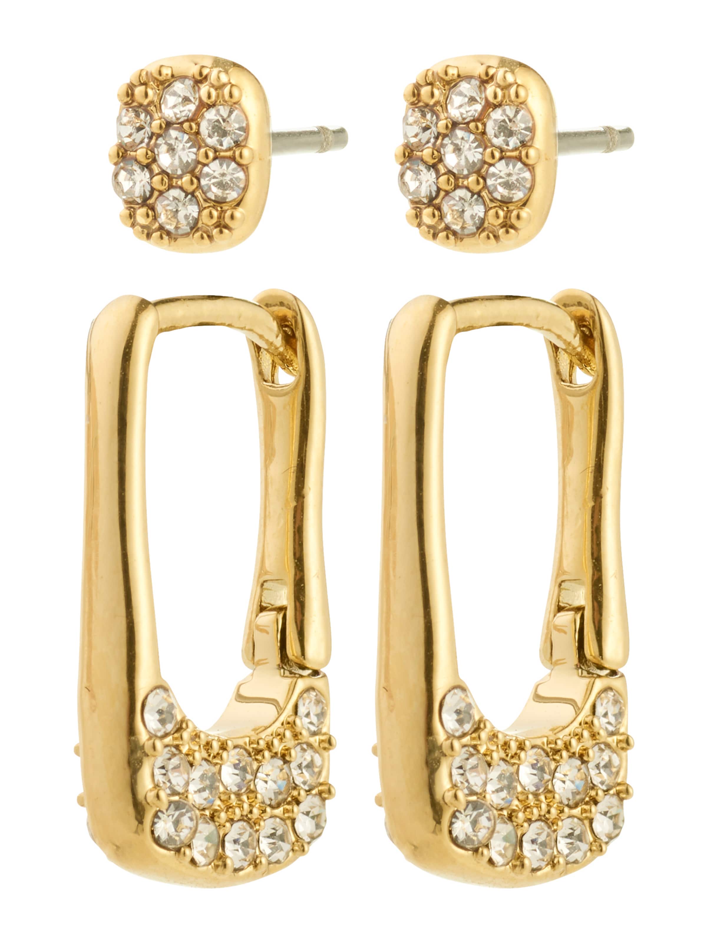 Pilgrim Серьги 'INSTANT' в Золотой: спереди