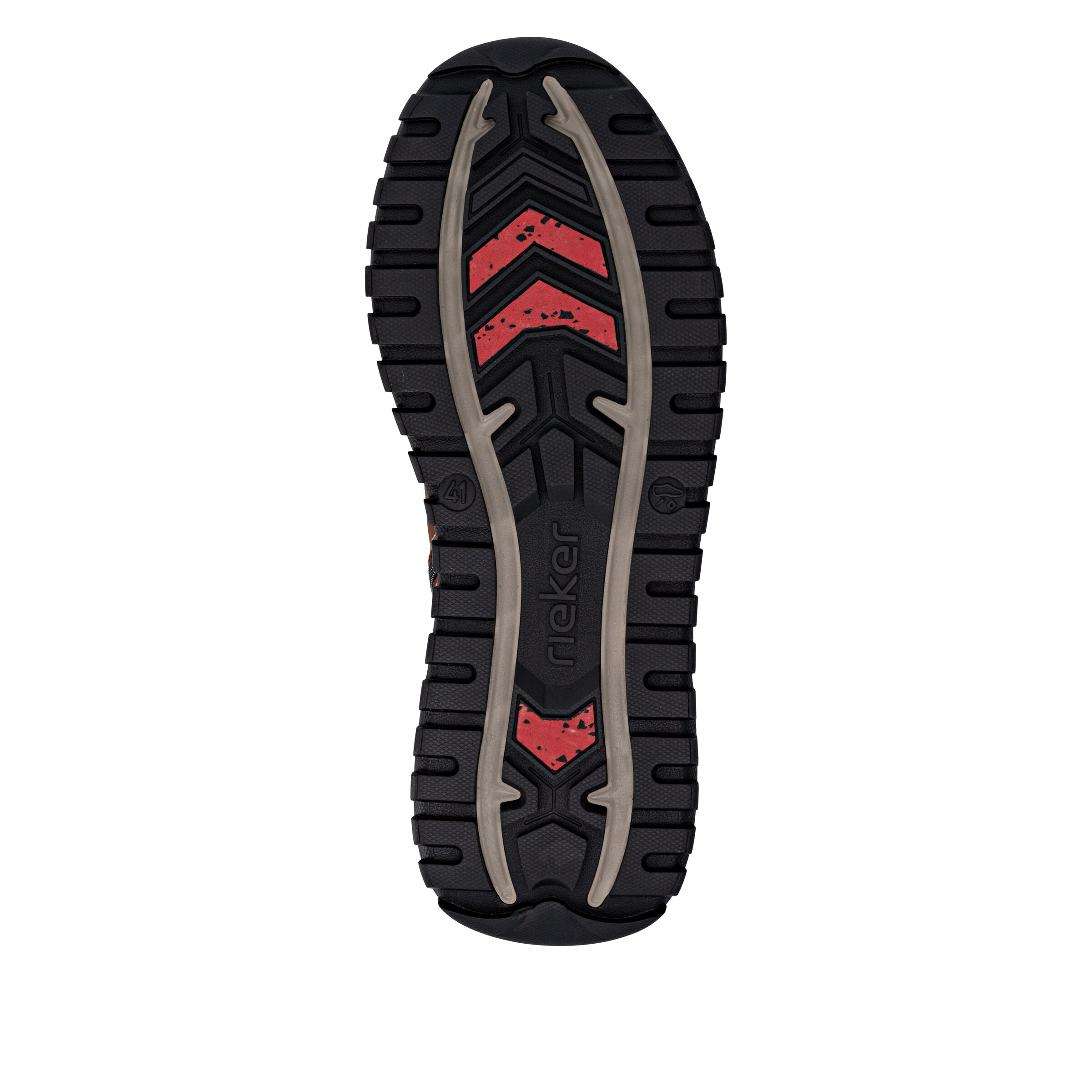 Stivale stringato 'U1570' di Rieker in marrone