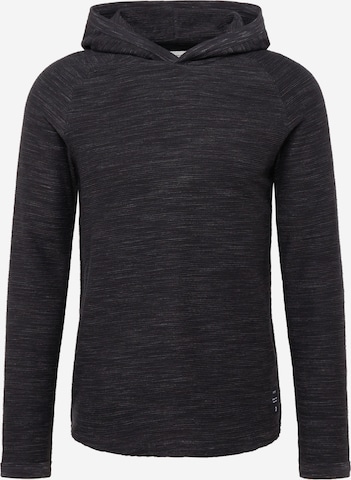 TOM TAILOR DENIM Sweatshirt in Black: front