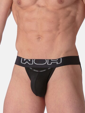 WOH Tanga ' Sexy Fun ' in Schwarz: Vorderseite