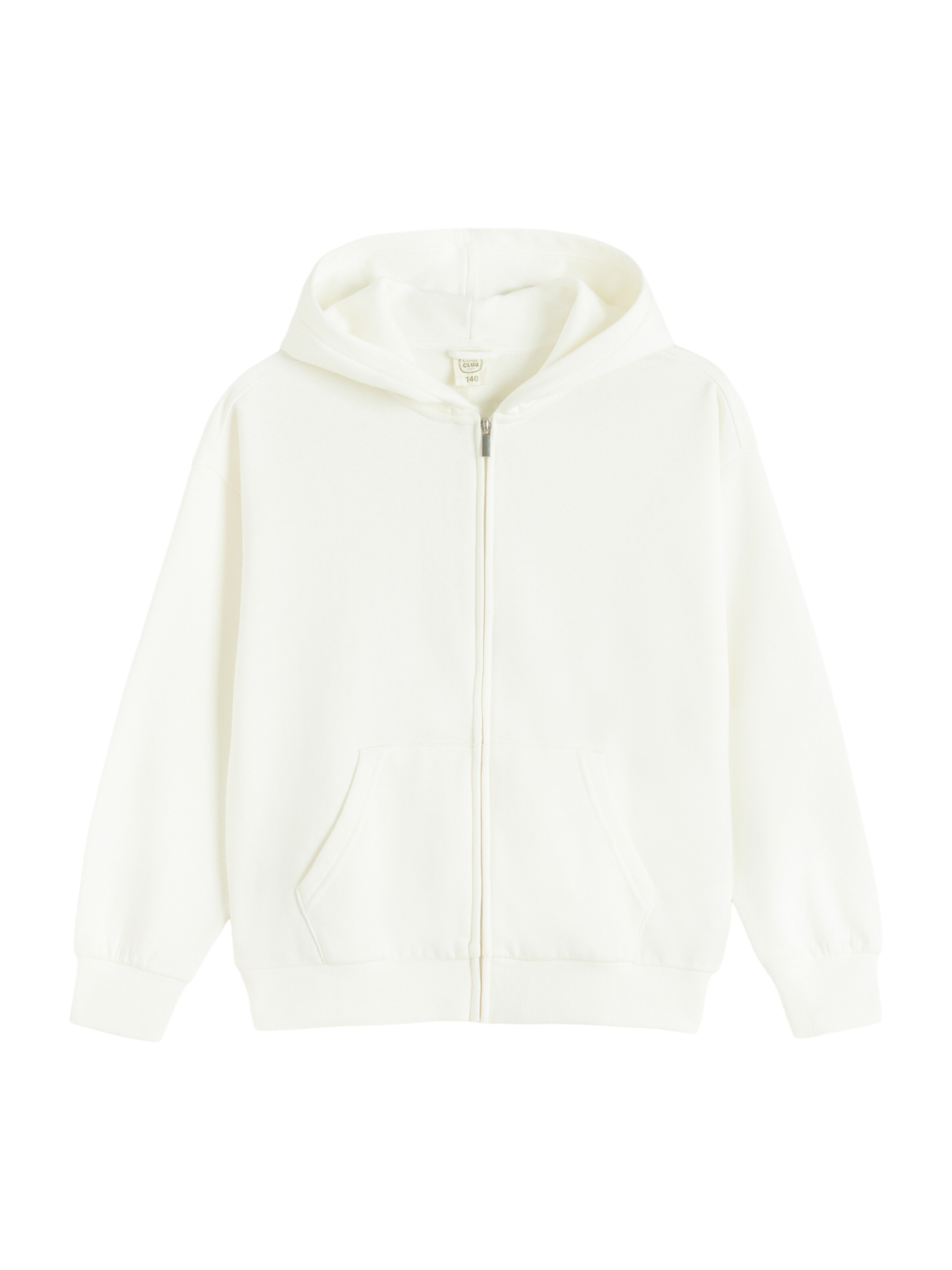 Cool Club Zip-Up Hoodie in White, Item view