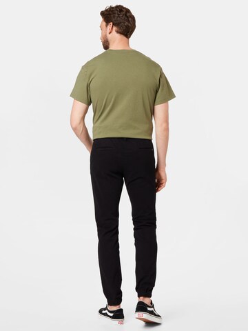 Kronstadt Tapered Chino Pants in Black