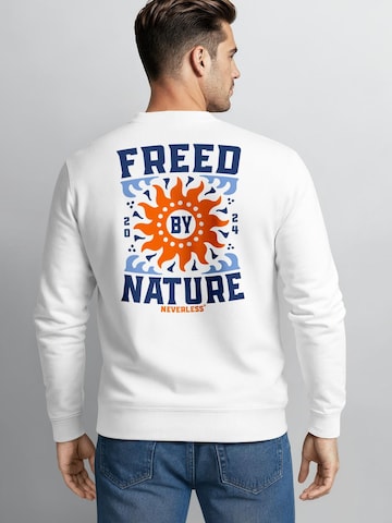 Neverless Sweatshirt 'Freed By Nature' in White