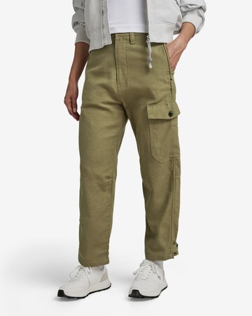 Regular Pantalon cargo G-Star RAW en vert : devant