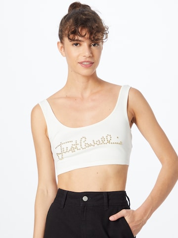 Just Cavalli Top in White: front