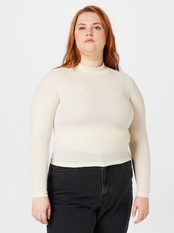 Vero Moda Curve Shirt 'GRACE' in Beige: front