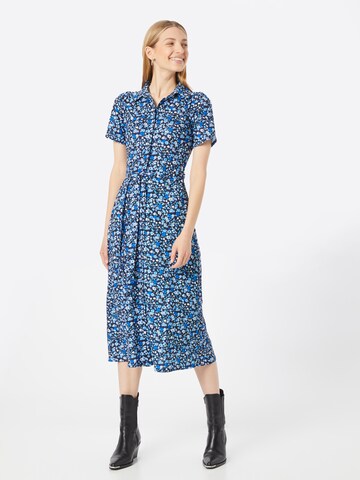 Oasis Shirt Dress in Blue: front