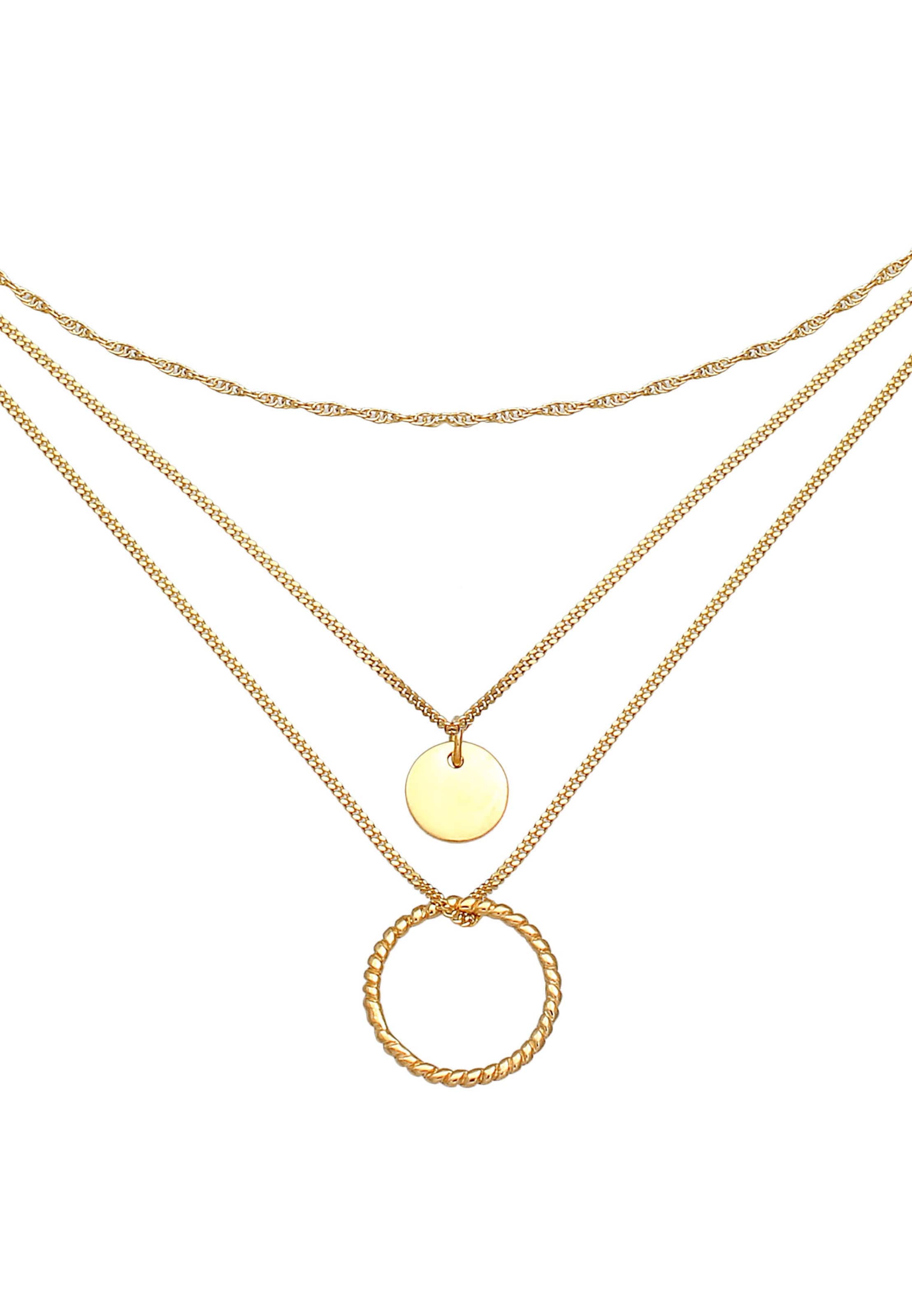 Chaîne ELLI en or : devant