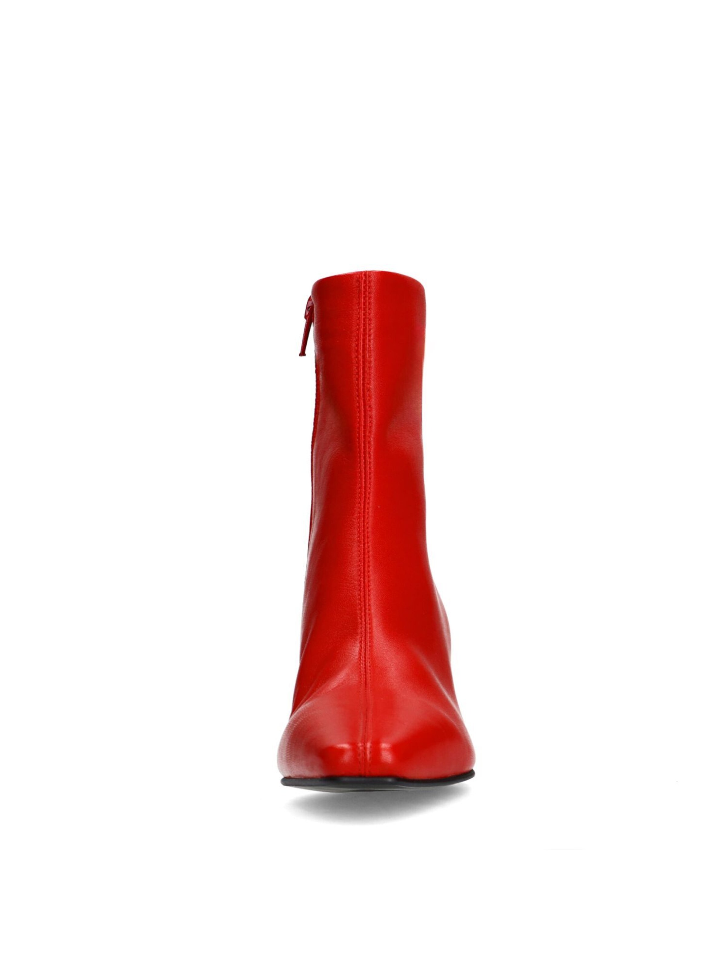 MANFIELD Ankle Boots in Red