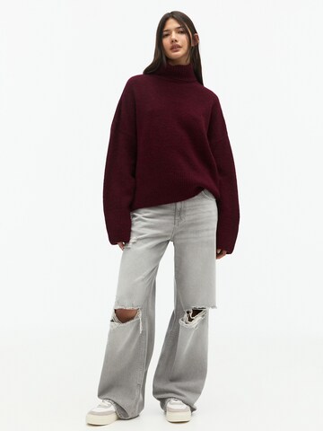 Pull&Bear Pullover i overstørrelse 'PACIFIC' i rød