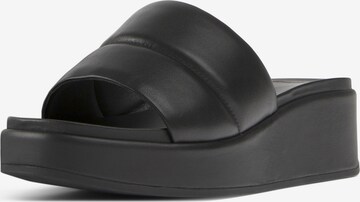 CAMPER Mules in Black: front