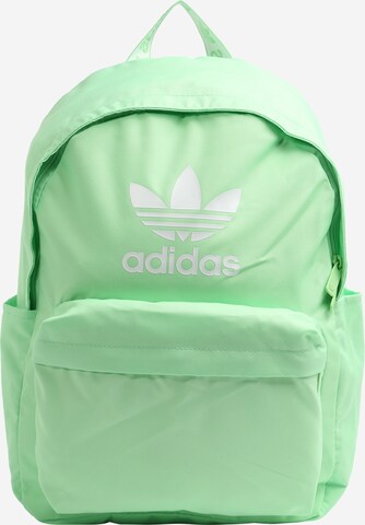 ADIDAS ORIGINALS Rugzak 'Adicolor' in Groen: voorkant