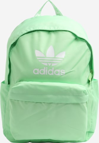 ADIDAS ORIGINALS Backpack 'Adicolor' in Green: front