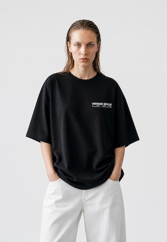 Vertere Berlin Oversized shirt 'GRILLZ' in Zwart: voorkant