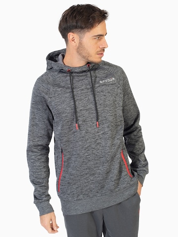 Sweat de sport Spyder en gris : devant