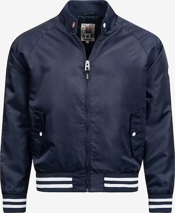 INDICODE JEANS Between-Season Jacket 'Ayser' in Blue: front