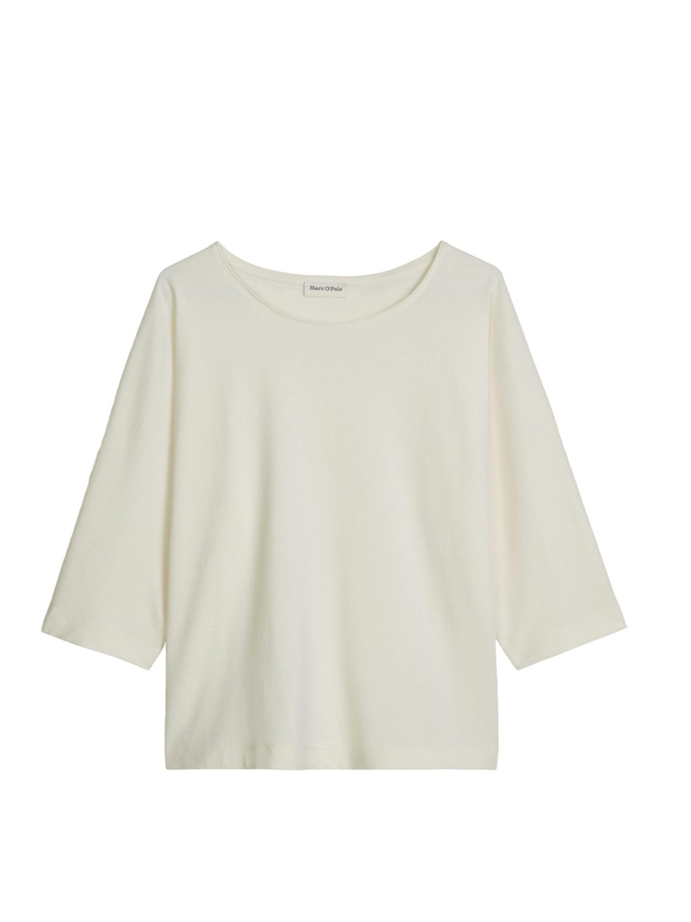 Marc O'Polo Shirt 'marc o'polo - Dames t-shirt lange mouw' in XL in de kleur Wit, Productweergave