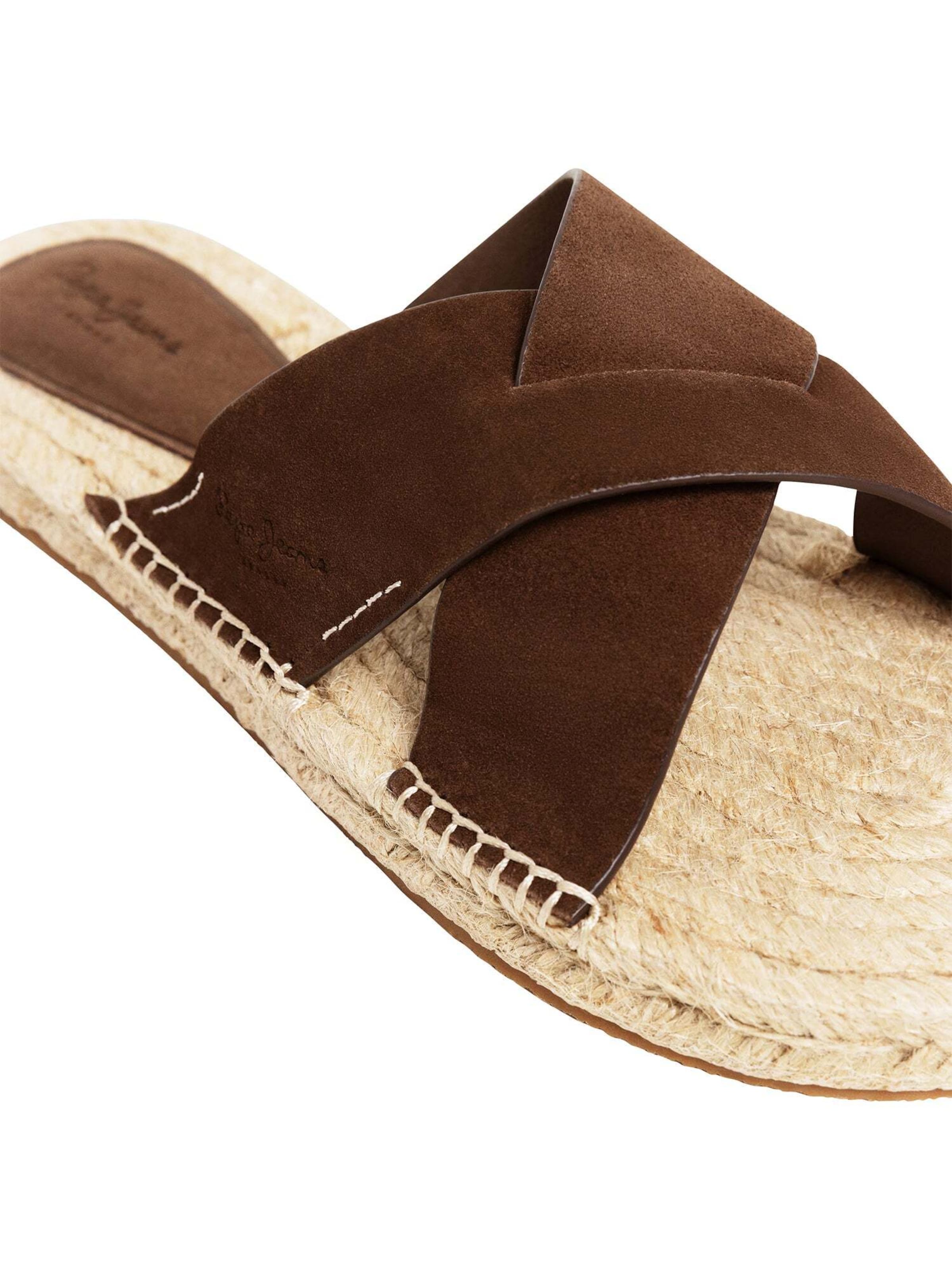 Pepe Jeans Pantolette in Braun
