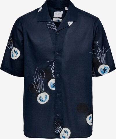 Only & Sons Košeľa 'Keyo' - tmavomodrá / biela, Produkt