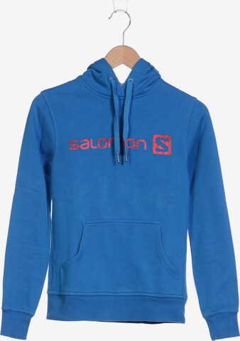 SALOMON Sweatshirt & Zip-Up Hoodie in XS in Blue: front