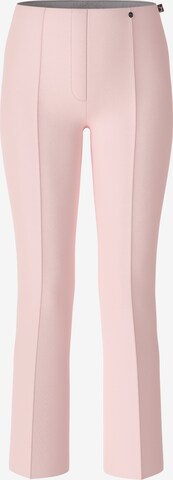 Marc Cain Flared Pants in Pink: front