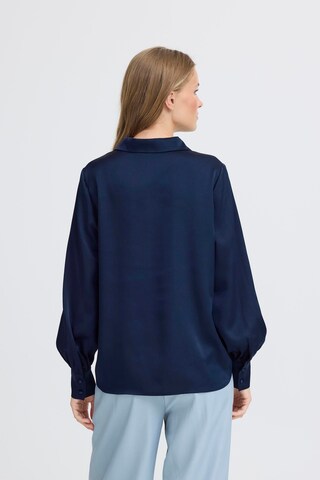 ICHI Bluse in Blau
