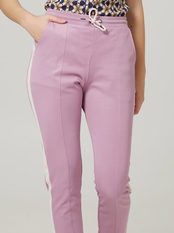 Coupe slim Pantalon à plis 'Double Dutch' 4funkyflavours en violet