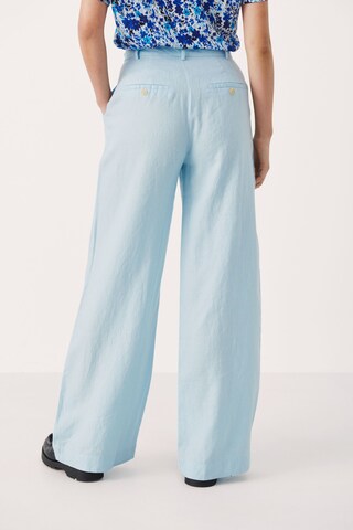 Part Two Wide leg Broek 'Ninnes' in Blauw