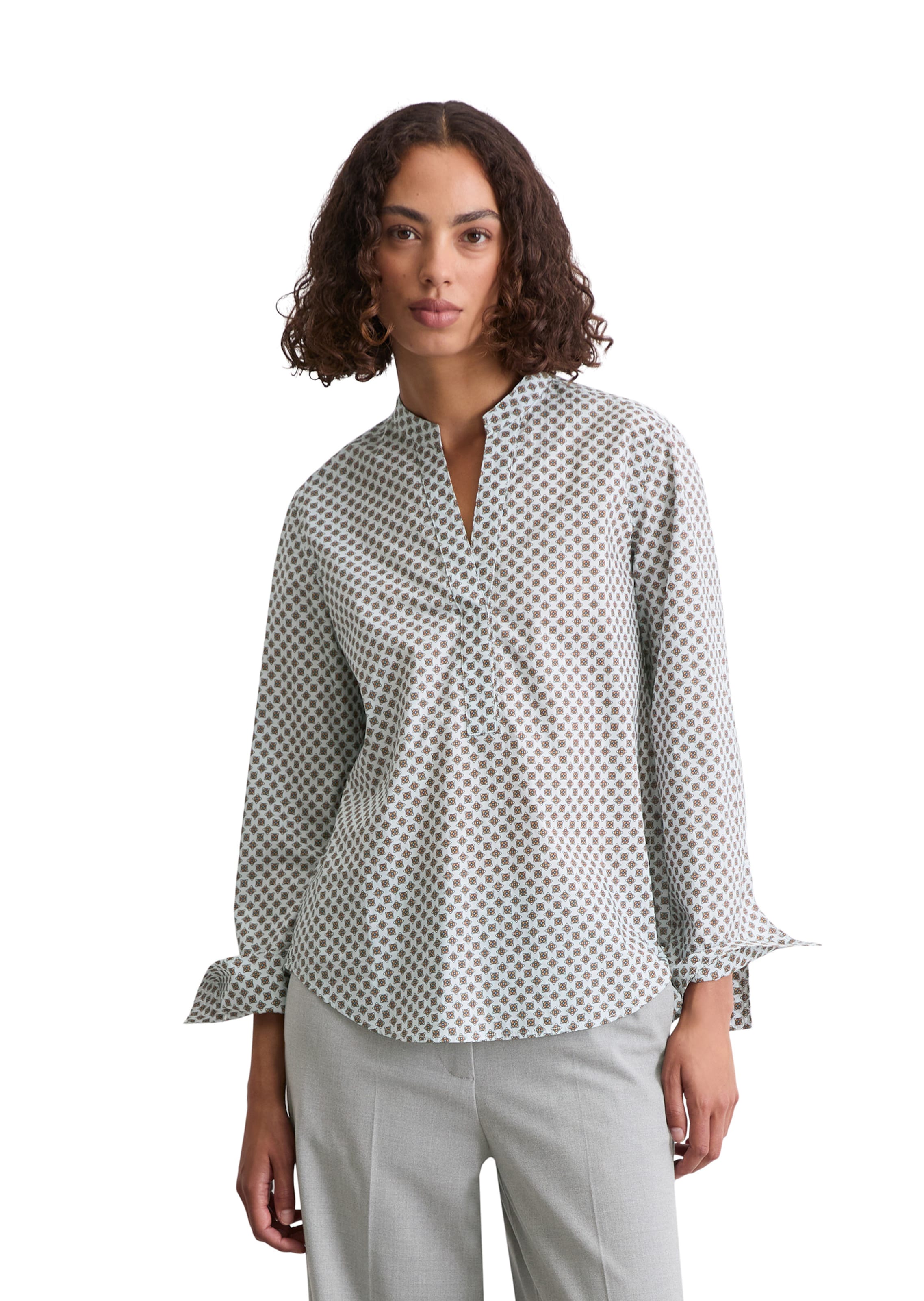 Marc O'Polo Blouse in Wit: voorkant