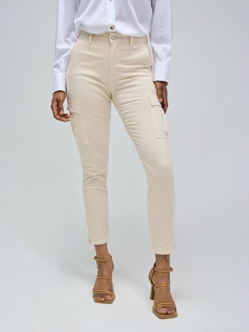 Salsa Jeans Skinny Chino Pants in Beige: front