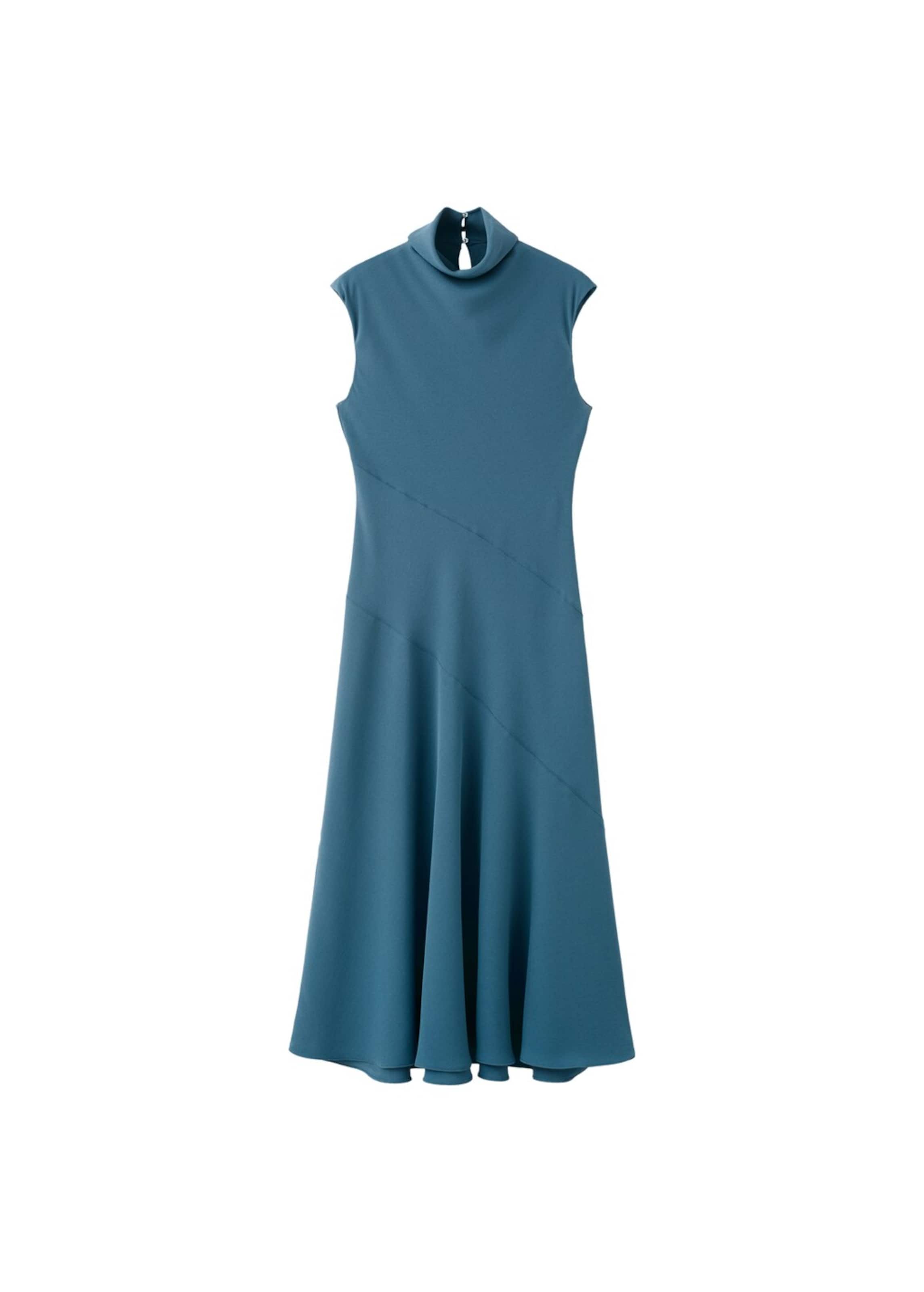 MANGO Dress in Blue: front