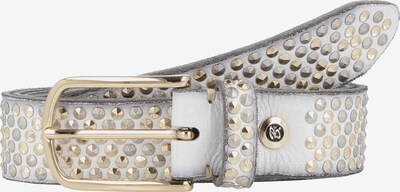 Cintura b.belt Handmade in Germany di colore oro / grigio argento / bianco, Visualizzazione prodotti