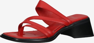 Tongs VAGABOND SHOEMAKERS en rouge : devant