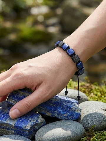 UNIQAL Armband 'LAPIS LAZULI ZIRKONIA' in Blauw